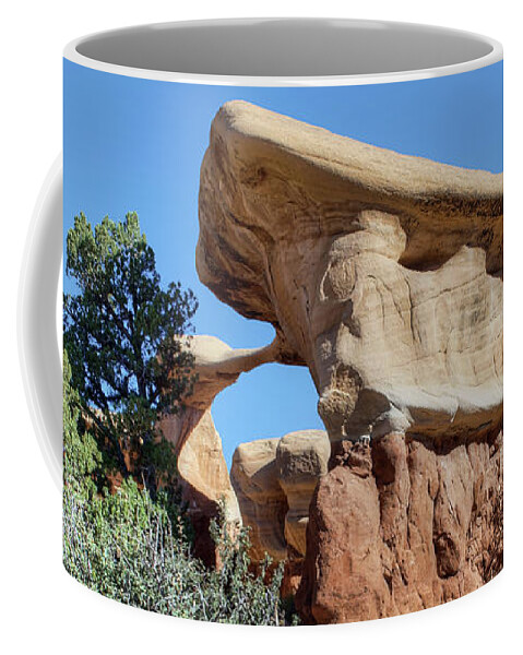 Utah Coffee Mug featuring the photograph Metate Arch - Devils Garden by Nikolyn McDonald