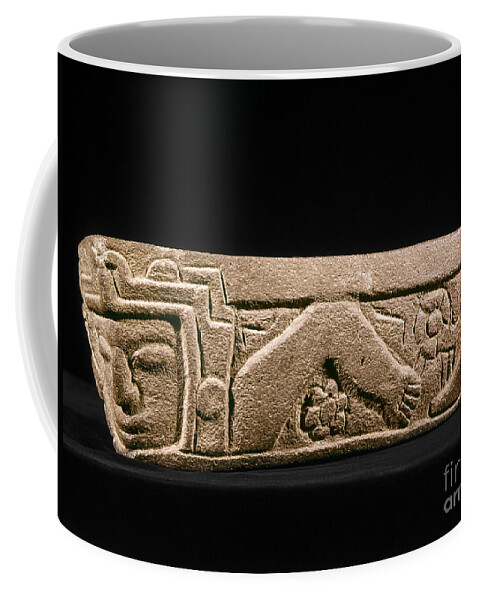 7th Century Coffee Mug featuring the photograph Mexico: Totonac Swimmer by Granger