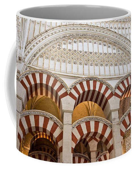 Cordoba Coffee Mug featuring the photograph Mezquita Cathedral Architectural Details by Artur Bogacki