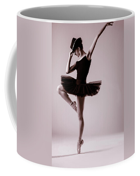 Dance Coffee Mug featuring the photograph Michael on Pointe 2 by Monte Arnold