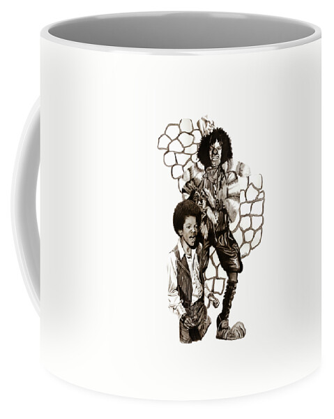 Michael Coffee Mug featuring the drawing Michael by Terri Meredith
