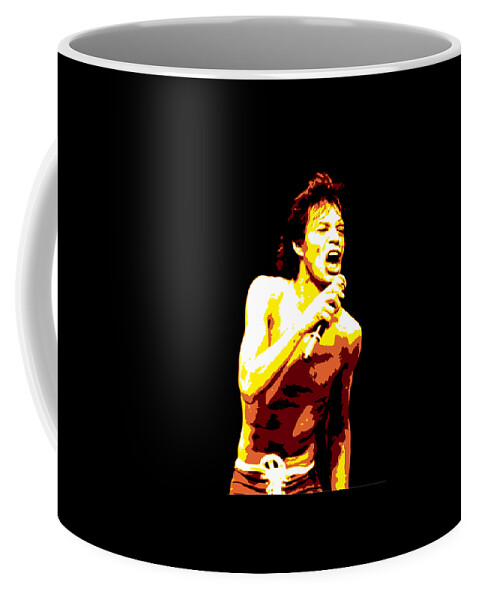 Mick Jagger Coffee Mug featuring the digital art Mick Jagger by DB Artist