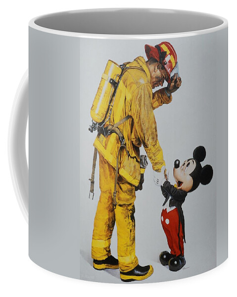 Magic Kingdom Coffee Mug featuring the photograph Mickey And The Bravest by Rob Hans