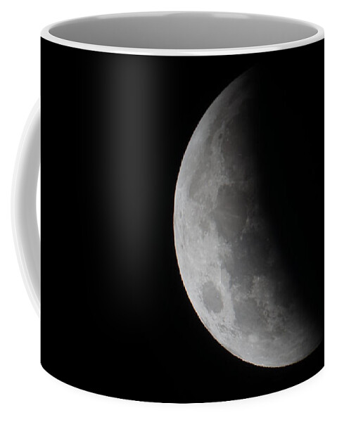 Moon Coffee Mug featuring the photograph Mid Eclipse by Brooke Bowdren