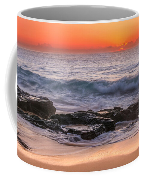 Middle Beach Coffee Mug featuring the photograph Middle Beach Sunrise by Racheal Christian