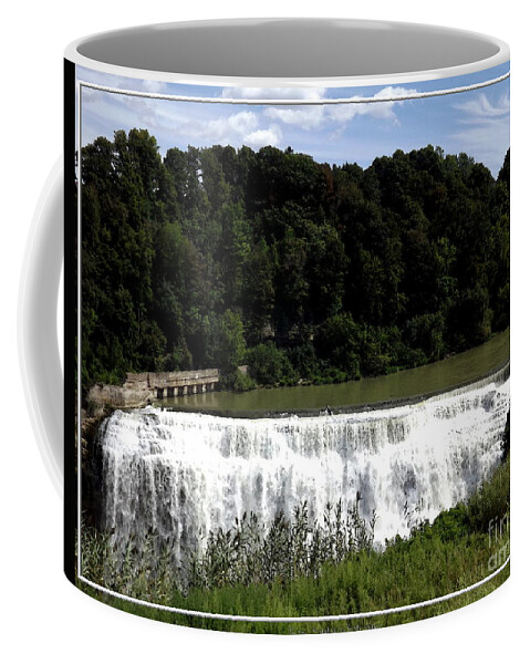 Rochester Coffee Mug featuring the photograph Middle Falls in Rochester New York by Rose Santuci-Sofranko