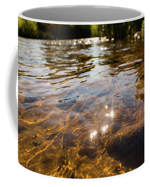 River Coffee Mug featuring the photograph Middle of the River by Douglas Killourie