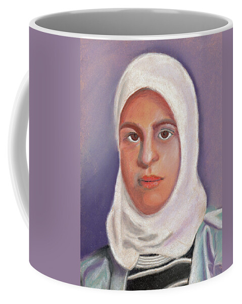 Woman Coffee Mug featuring the painting Mideastern Woman by William Bowers