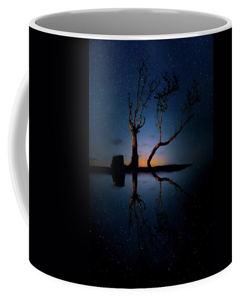 Night Photography Coffee Mug featuring the photograph Midnight Dance of the Trees by Mark Andrew Thomas