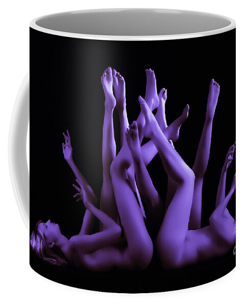 Artistic Coffee Mug featuring the photograph Midnight forest by Robert WK Clark