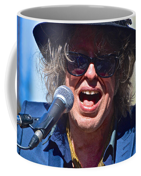 Concert Photography Coffee Mug featuring the photograph Mike Scott The Waterboys by Debra Amerson