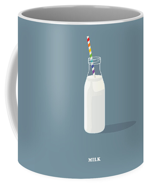 Movie Poster Coffee Mug featuring the digital art Milk - Alternative Movie Poster by Movie Poster Boy