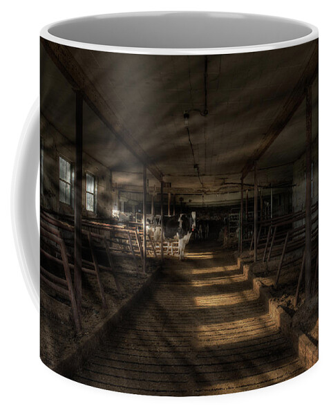 Animals Coffee Mug featuring the photograph Milk Cows in Radiant Light by Dennis Dame