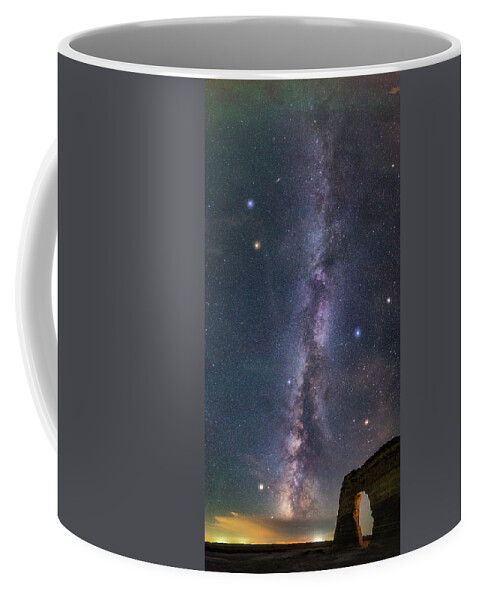 Night Sky Coffee Mug featuring the photograph Milky Way Magic by Darren White