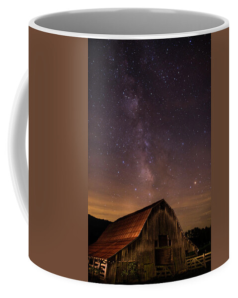 Milky Way Coffee Mug featuring the photograph Milky Way over Boxley Barn by Eilish Palmer