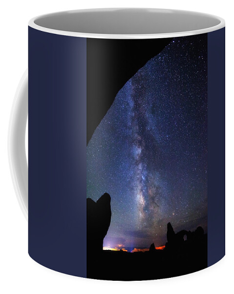 Milky Way Coffee Mug featuring the photograph Milky Way Reach by Darren White