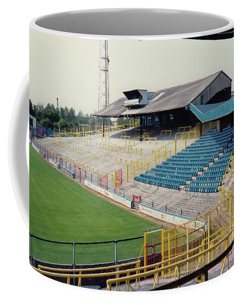  Coffee Mug featuring the photograph Millwall - The Den - North Terrace The Halfway 2 - Leitch - July 1992 by Legendary Football Grounds