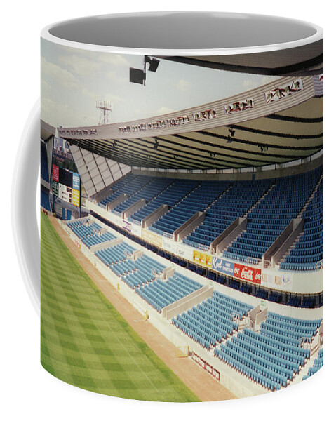  Coffee Mug featuring the photograph Millwall - The New Den - East Side Grand Stand 1 - August 1993 by Legendary Football Grounds
