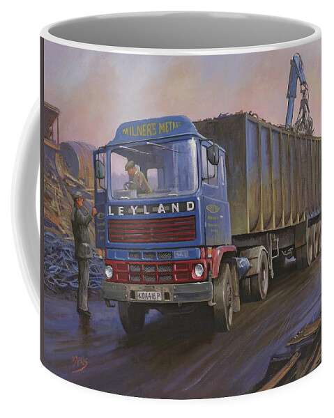 Painting For Sale Coffee Mug featuring the painting Milners Marathon by Mike Jeffries