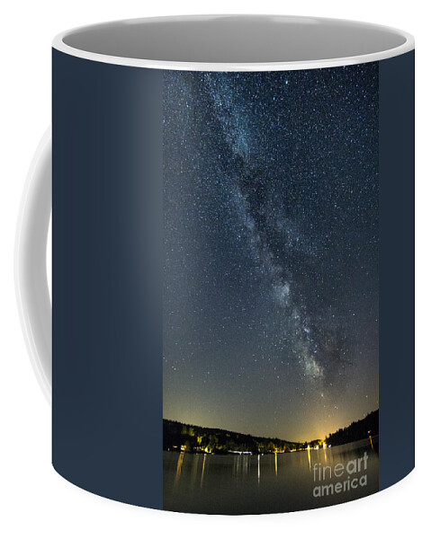 Milky Way Coffee Mug featuring the photograph Milky Way from a Pontoon Boat by Patrick Fennell