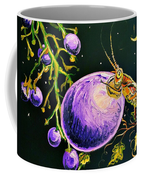 Grape Coffee Mug featuring the painting Mine by Alexandria Weaselwise Busen
