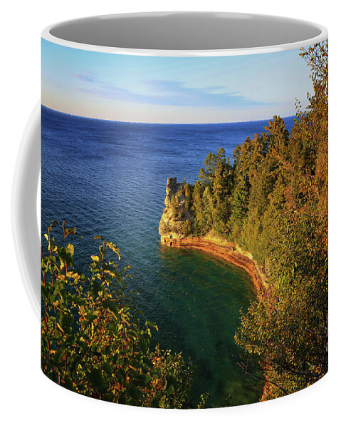 Miners Castle Gold Coffee Mug featuring the photograph Miners Castle Gold 2 by Rachel Cohen