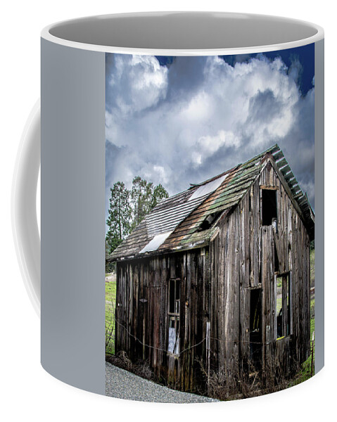 Old West Coffee Mug featuring the photograph Mini Barn by Steph Gabler