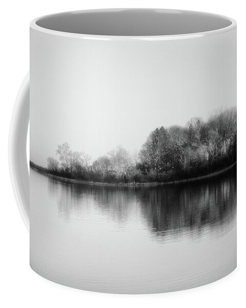 Minimalistic Coffee Mug featuring the photograph Minimalistic nature - black and white by Lilia D