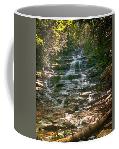 Minnehaha Falls; Waterfall; Rabun County; Georgia; Forest Coffee Mug featuring the photograph Minnehaha Falls by Mick Burkey