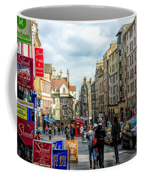 Edinburgh Coffee Mug featuring the photograph Royal Mile Edinburgh Scotland  by Chuck Kuhn