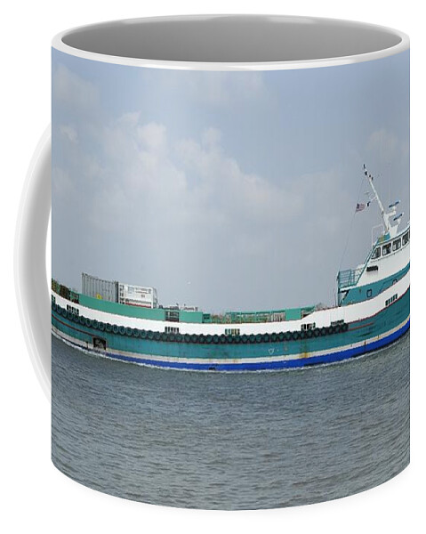 Crew Boat Coffee Mug featuring the photograph Miss Callie P by Bradford Martin