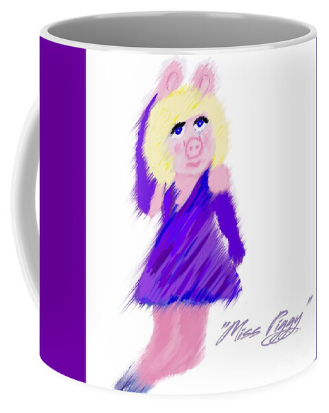 Miss Piggy Coffee Mug featuring the photograph Miss Piggy by Susan Garren