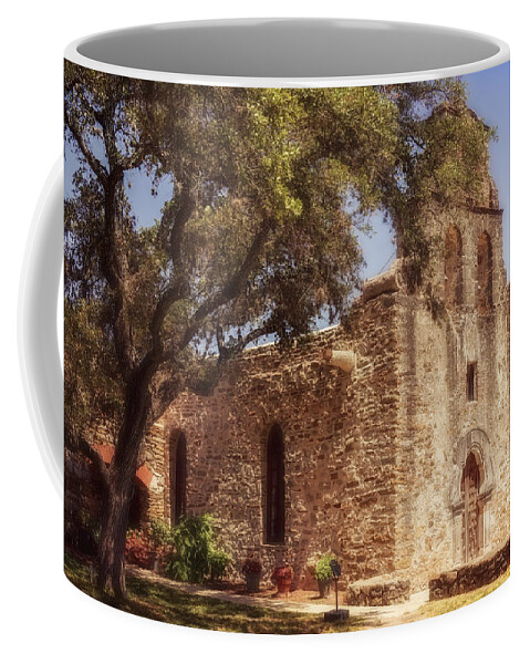 Joan Carroll Coffee Mug featuring the photograph Mission Espada by Joan Carroll