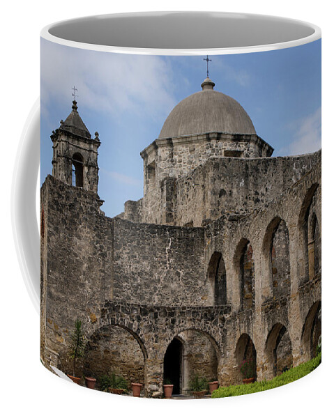 Church Coffee Mug featuring the photograph Mission San Jose - 1218 by Teresa Wilson
