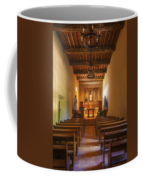 Joan Carroll Coffee Mug featuring the photograph Mission San Juan Capistrano Chapel Vertical by Joan Carroll