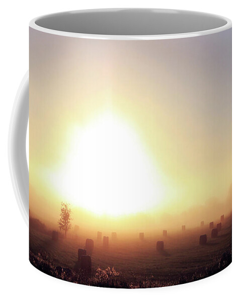 Mist Coffee Mug featuring the photograph Missouri Morning Fog by Christopher McKenzie
