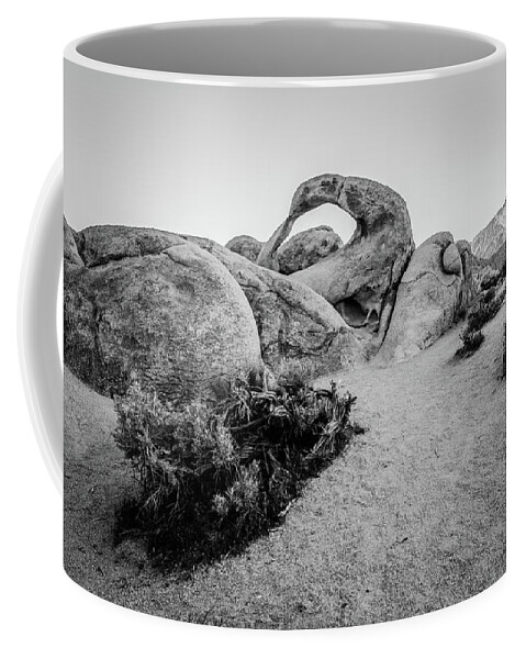 California Coffee Mug featuring the photograph Mobius Arch in Monochrome by Margaret Pitcher
