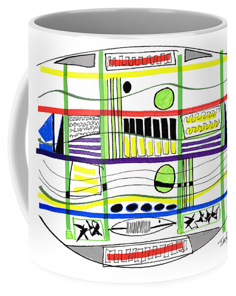 Modern Drawing Coffee Mug featuring the drawing Modern Drawing Fifteen by Lynne Taetzsch