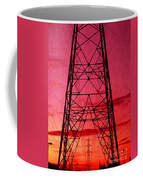 1000 Views Coffee Mug featuring the photograph Modern Sunset by Jenny Revitz Soper