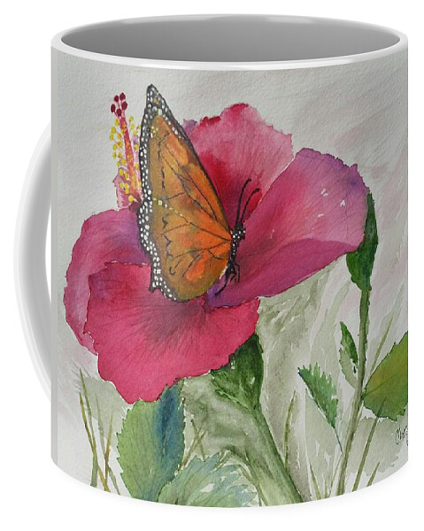 Monarch Coffee Mug featuring the painting Moment in Time by Cheryl Wallace