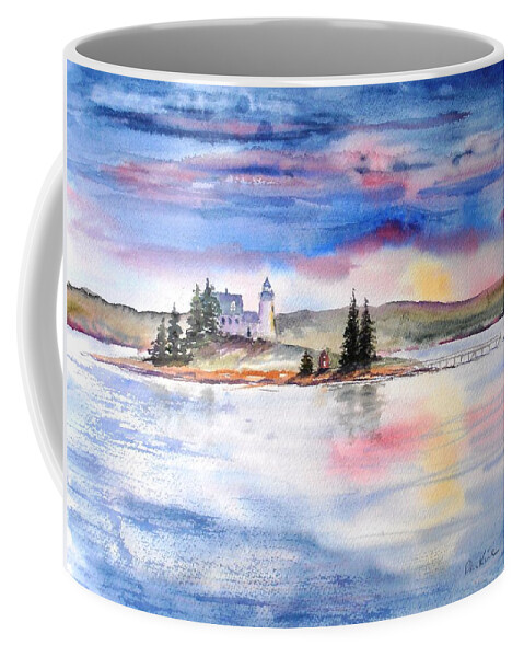 Sunsets Coffee Mug featuring the painting Moments Before Sunset by Diane Kirk
