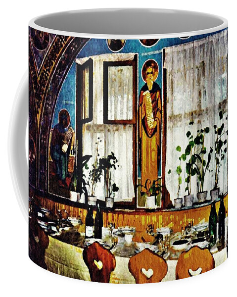 Sihastria Coffee Mug featuring the photograph Monastic Refectory by Sarah Loft