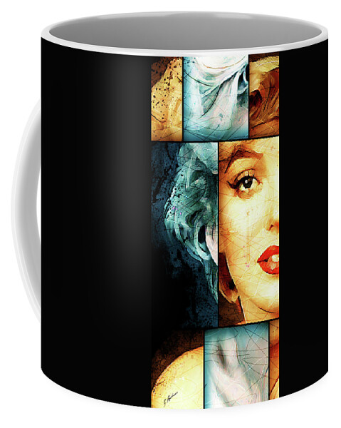 Monroe Coffee Mug featuring the digital art Monroe Panel A by Gary Bodnar