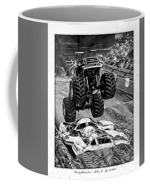 Amp Tour Coffee Mug featuring the photograph Monster Truck 2b by Walter Herrit