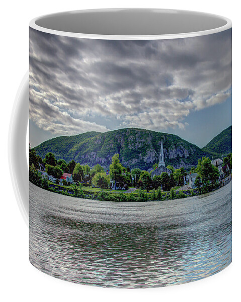 Beloeil Coffee Mug featuring the photograph Mont Saint Hilaire from Vieux Beloeil by Rick Shea