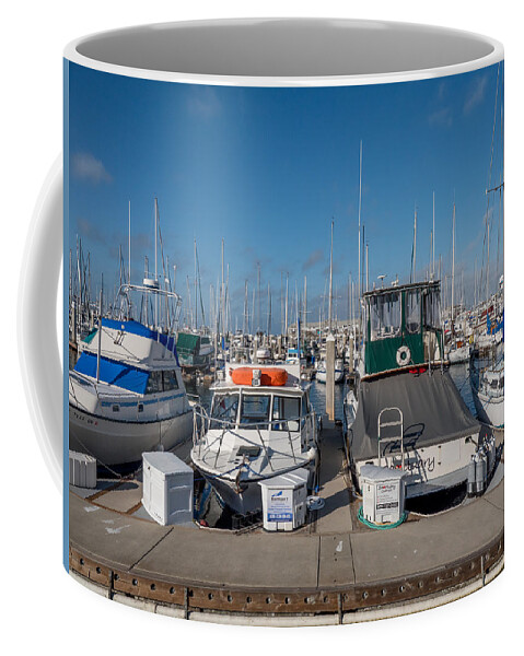 Monterey Marina Coffee Mug featuring the photograph Monterey Marina by Derek Dean