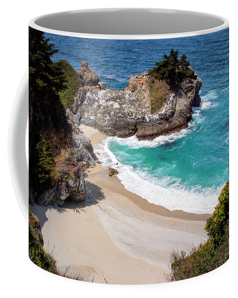 Monterey Private Beach Coffee Mug featuring the photograph Monterey Private Beach Large Canvas Art, Canvas Print, Large Art, Large Wall Decor, Home Decor by David Millenheft