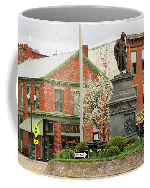 Monument Square Coffee Mug featuring the photograph Monument Square Urbana Ohio 7407 by Jack Schultz