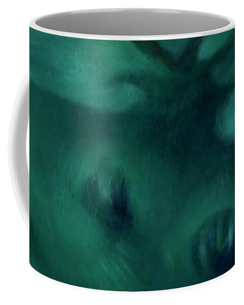 Oil Painting Coffee Mug featuring the painting Moon Dreams by Suzy Norris