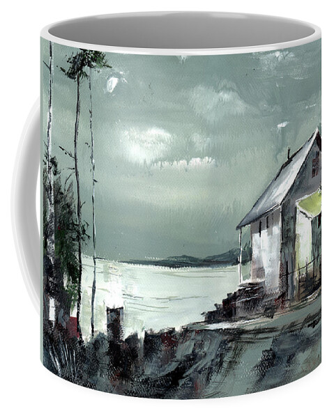 Nature Coffee Mug featuring the painting Moon Light by Anil Nene